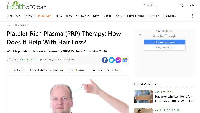 Platelet-Rich Plasma (PRP) Therapy: How Does It Help With Hair Loss?